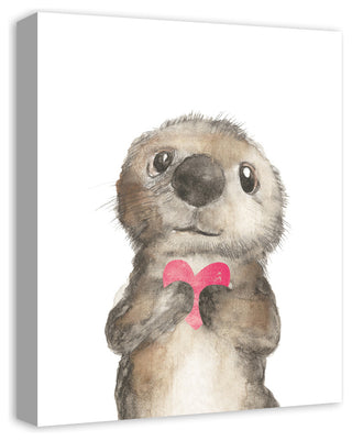 Otter Love 16x20 Canvas Wall Art