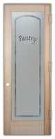 Pantry Door - Classic Arched - Douglas Fir (stain grade) - 30" x 80" - Knob...