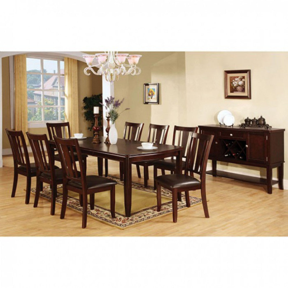 Benzara BM169030 Transitional Dining Table, Espresso Brown
