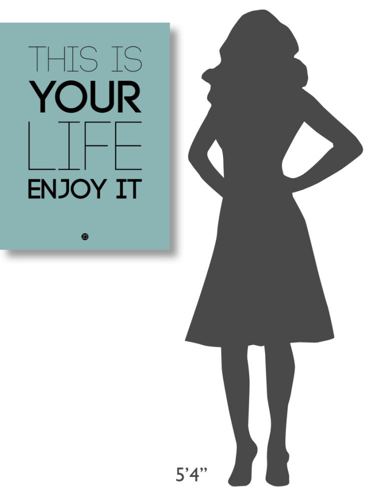 "This Is Your Life Poster Blue" Fine Art Print