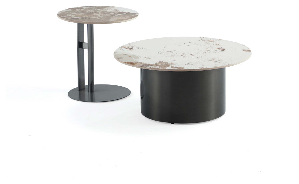 Manhattan Comfort 2-Piece Alondra Coffee and End Table