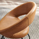 Dining Chair, Set of 2, Tan Black, Vegan Leather, Modern, Bistro Hospitality