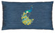 Linum Home Textiles Penelope Denim Decorative Pillow Cover, Denim Blue, Lumbar