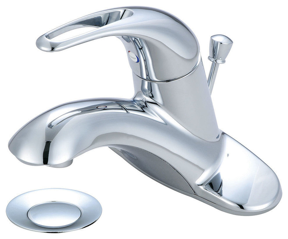 Single Handle Bathroom Faucet, Polished Chrome