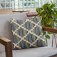 Plutus Blue Lights Diamond Luxury Throw Pillow, 20"x20"