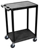 Luxor 2-Shelf Black Cart