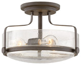 Hinkley Harper 14.5" Semi-Flush Ceiling Light, Oil Rubbed Bronze
