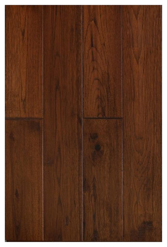 East West Furniture Sango Premier 1/2 x 5" Hardwood Flooring in Hickory Oak
