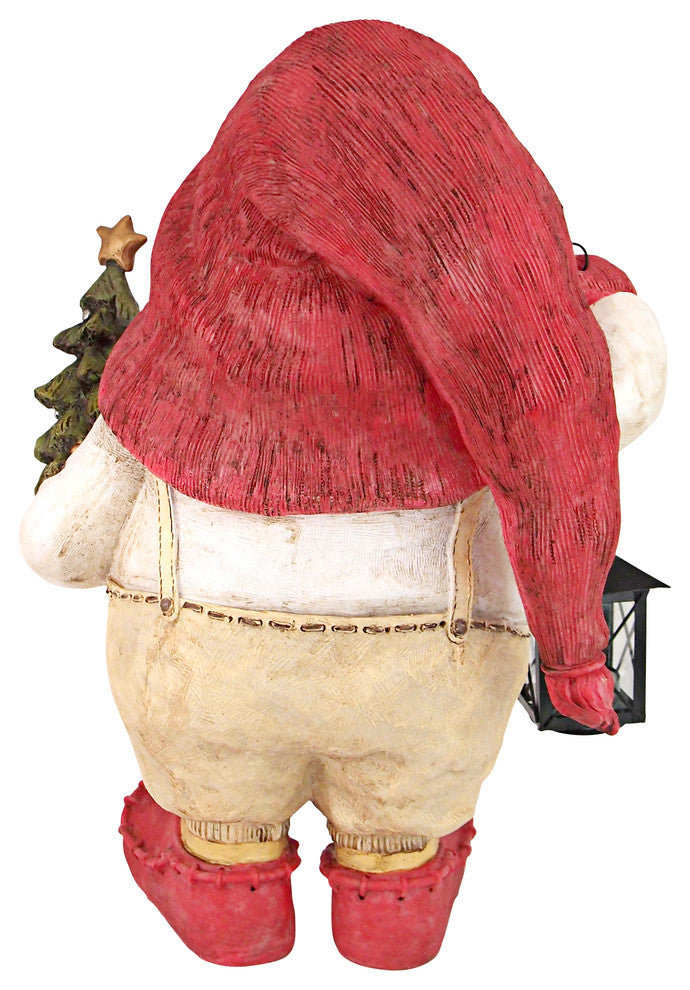 Santa Claus Withlantern And Tree