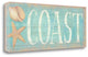 "Pastel Coast" By Daphne Brissonnet, Giclee Print on Gallery Wrap Canvas
