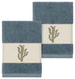 Mila 2 Piece Embellished Washcloth Set
