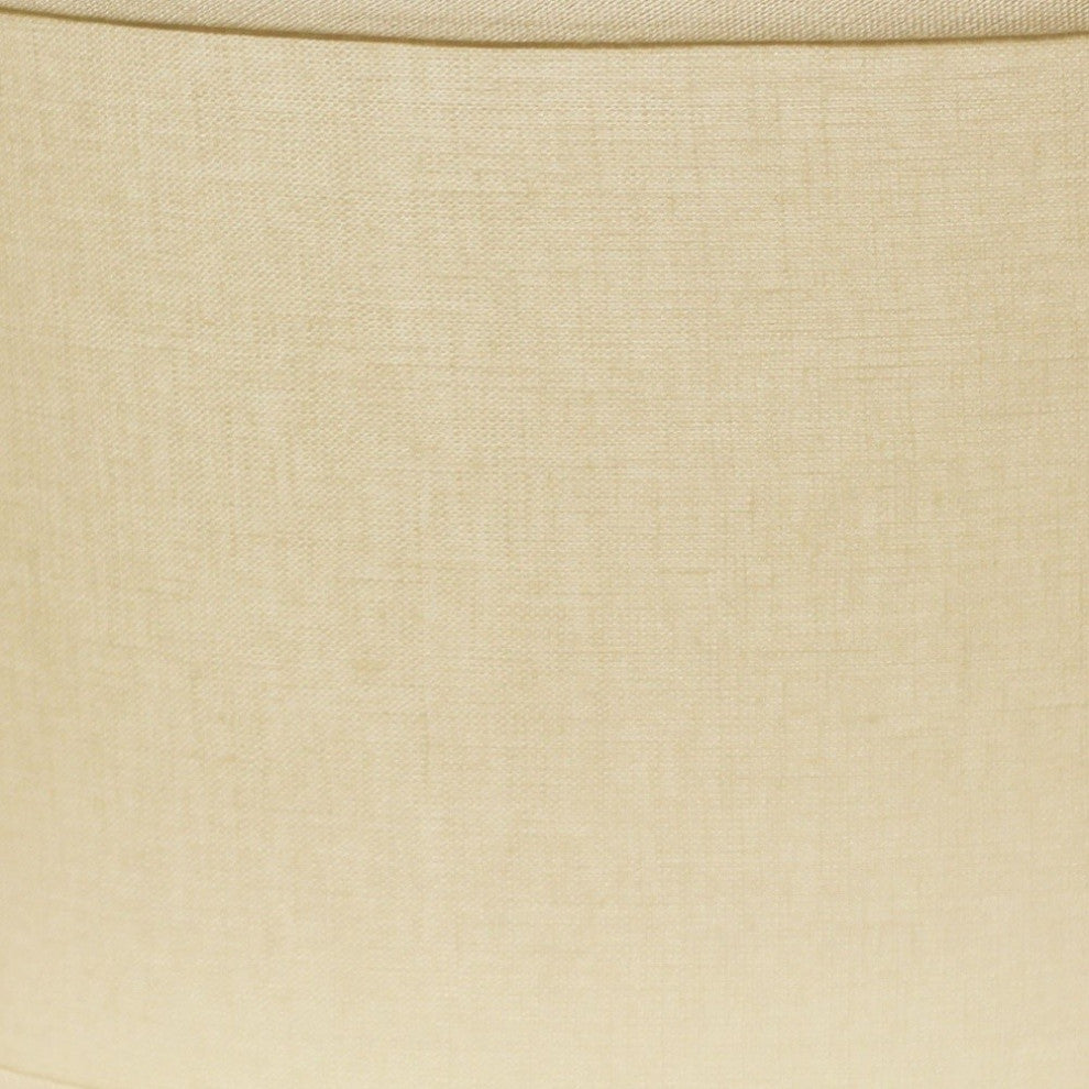 16" Parchment Biege Throwback Oval Linen Lampshade
