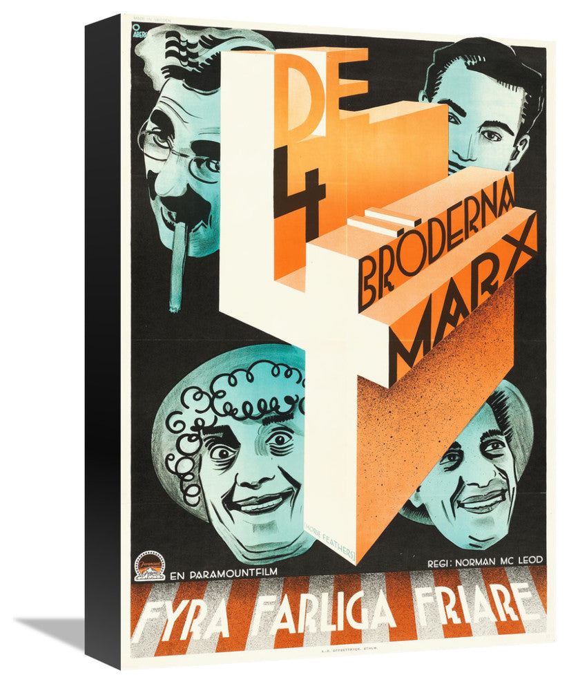 Marx Brothers, Swedish, Horse Feathers 01, 11x16
