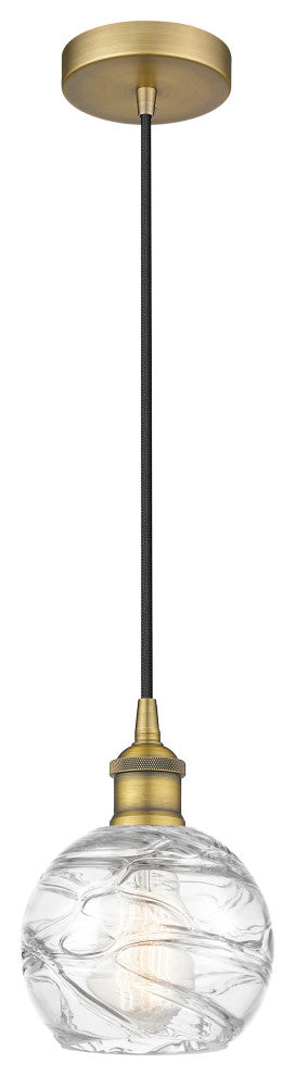 Innovations 616-1P-BB-G1213-6 1-Light Mini Pendant, Brushed Brass