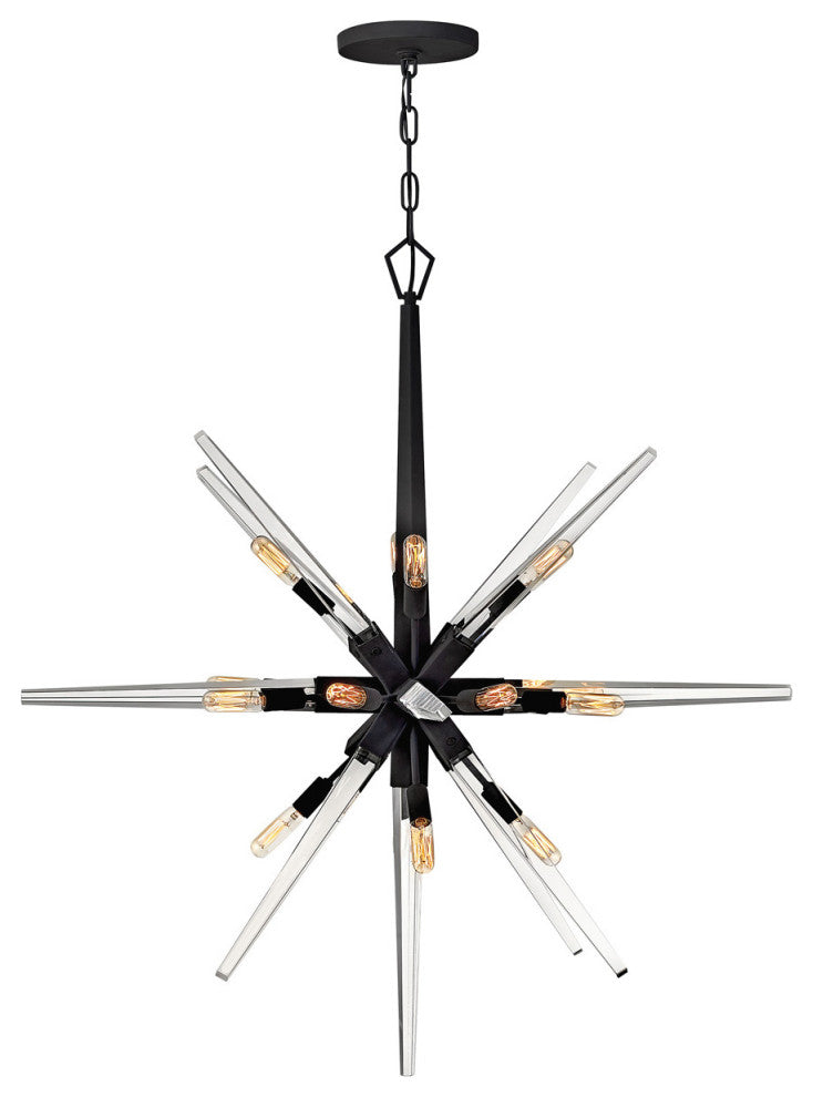 Ariel Large Orb Pendant, Black