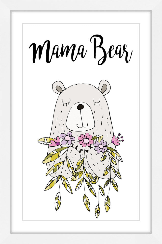 "Mama Bear" Framed Painting Print