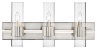 Zlite 343-3V-BN 3-Light Vanity, Clear