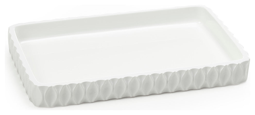 Wave, White, Amenity Tray