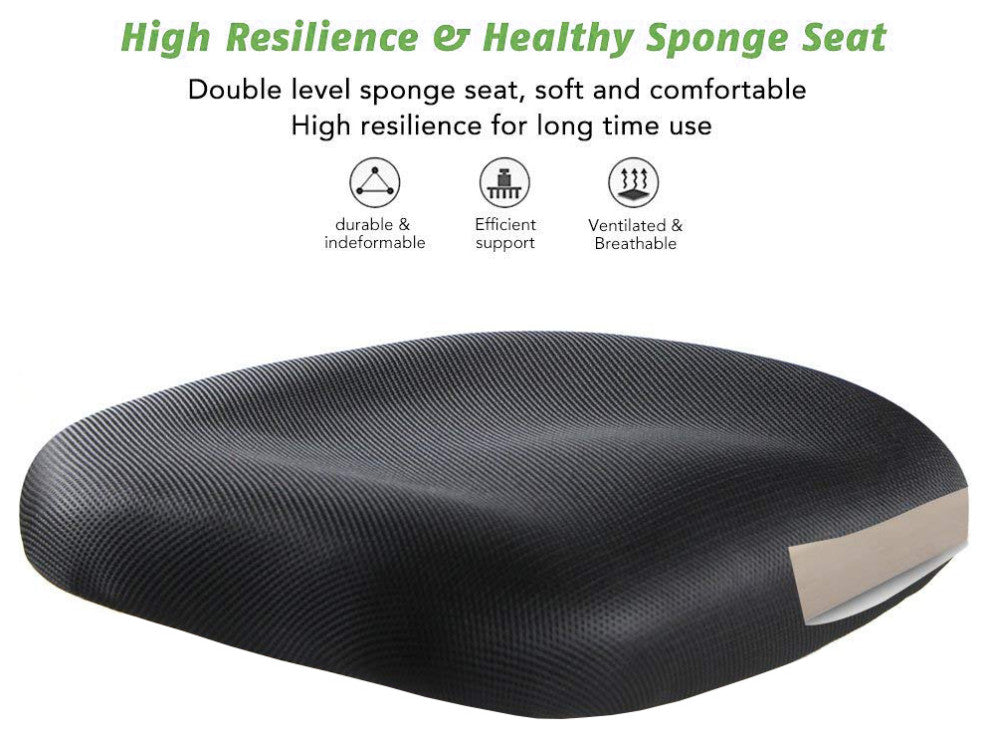 Ergonomic Office Mesh Chair with Lumbar Support Adjustable Armchair Tall Back