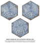 Gaudi React Hex Marina Porcelain Floor and Wall Tile