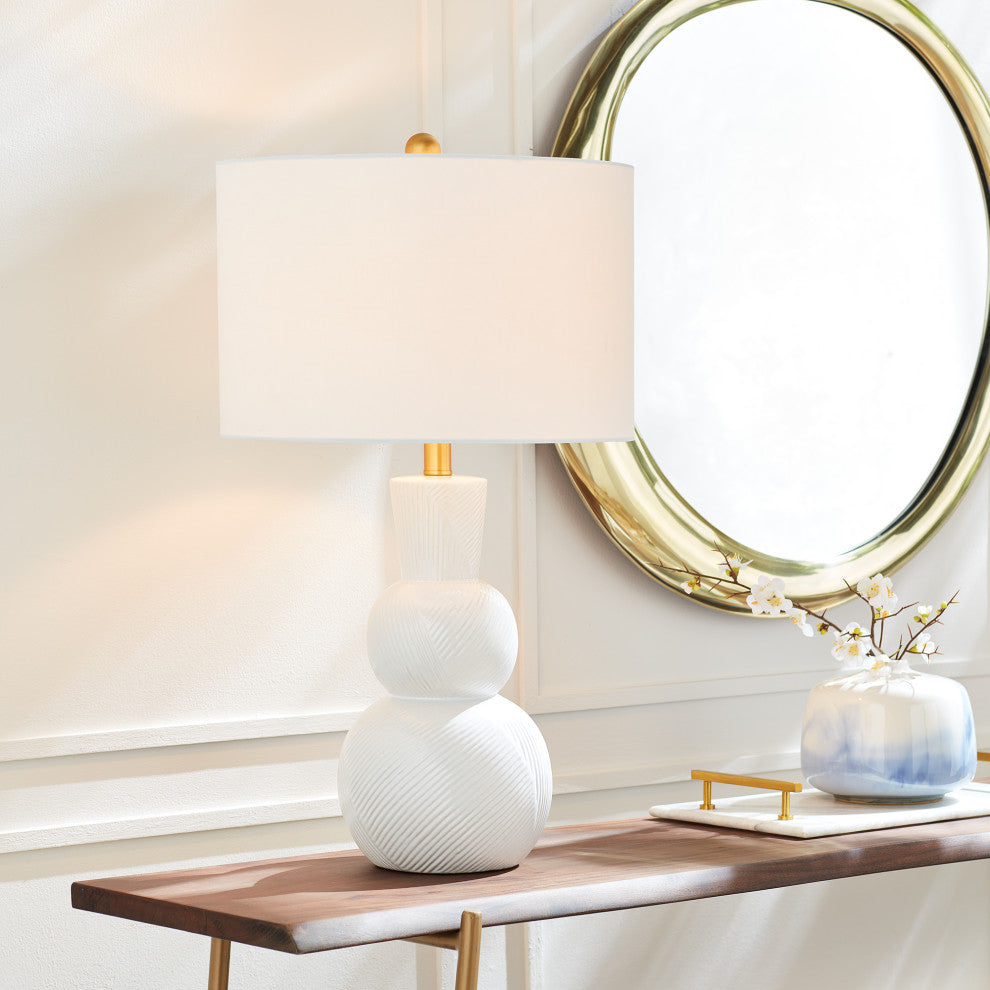 Modern Free Form Gold Frame Round Wall Mirror 31in Abstract Metal Vanity Organic