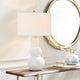 Modern Free Form Gold Frame Round Wall Mirror 31in Abstract Metal Vanity Organic