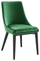 Viscount Accent Performance Velvet Dining Chairs, Set of 2, Emerald