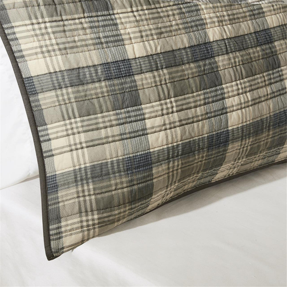 Woolrich Tasha 100% Cotton Oversized Quilt Mini Set, Tan