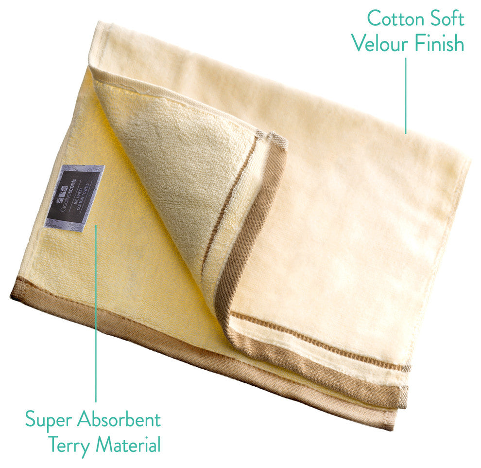 Cotton Fingertip Towels 4 pc. Set 11x18 inch, Cream