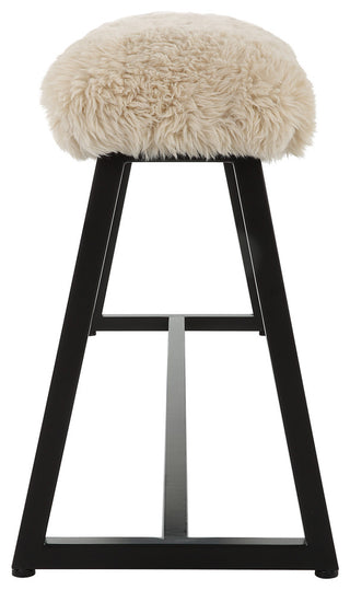 Uttermost Taupo Sheepskin Bench