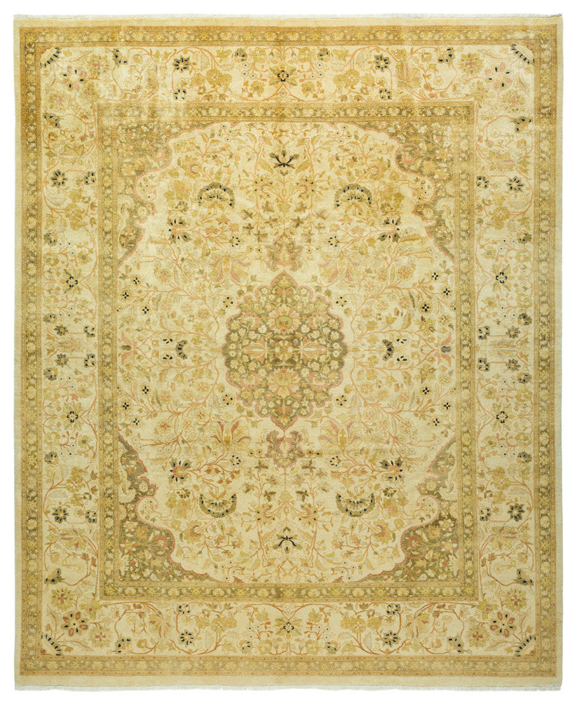 Mogul, One-of-a-Kind Hand-Knotted Area Rug Ivory, 8'1"x9'10"