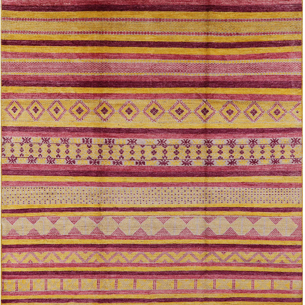Ahgly Company Indoor Square Mid-Century Modern Area Rugs, 6' Square