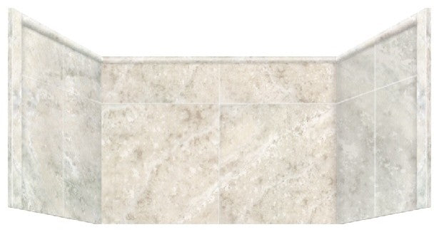 Transolid, Bath Wall Kit, Silver Mocha, 36"x36"x24"