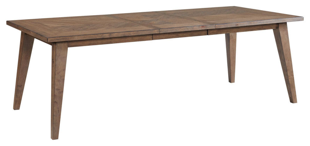 Oslo 30" Tall Dining Table With Leaf, Weathered Chestnut