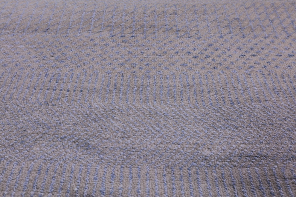 Wool and Silk Handmade Savannah Grass Rug 8' 2" X 10' 0" Q12001