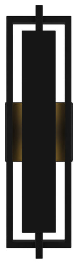 Quoizel PNT8406MBK LED Outdoor Wall Lantern, Pointsett