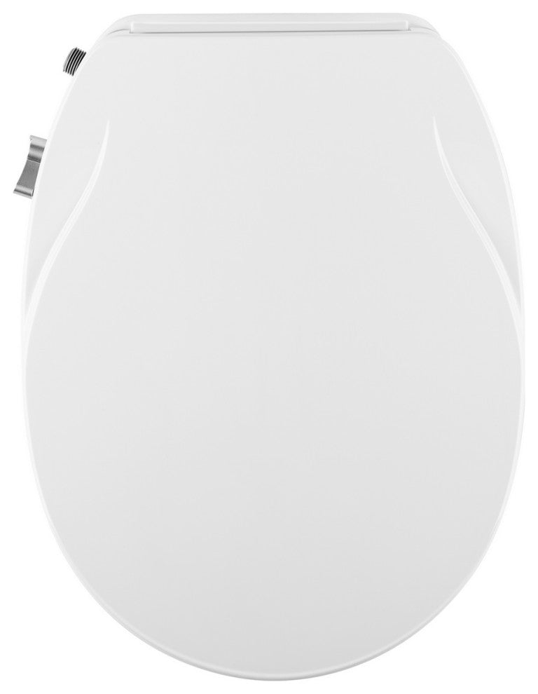 Empava Heated Toilet Seat With Warm Air Dryer and Wash Functions, White
