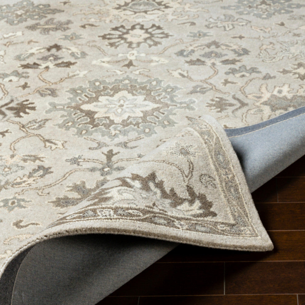 Surya Caesar CAE-1197 Traditional Area Rug, Taupe, 3' x 12' Runner