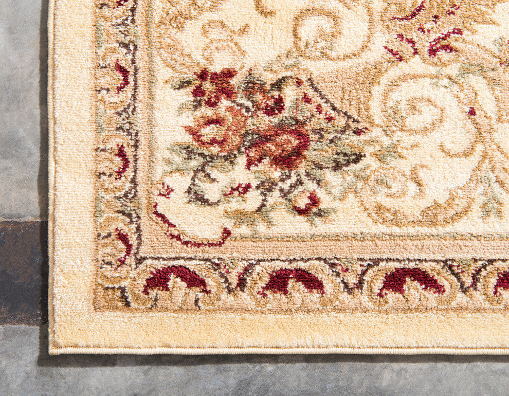 Unique Loom Cream Henry Versailles 6' 0 x 9' 0 Area Rug