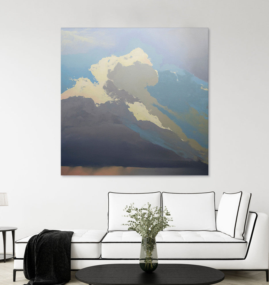 Storm over Chisos - 54 x 54 by Cap Pannell