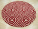 Red Contemporary Geometric Marla Area Rug