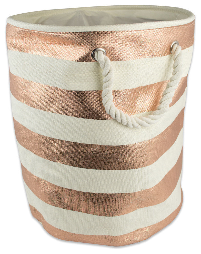 Stripe Paper Bin, Copper, Small