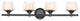 Innovations 311-4W-BK-CLW-LED 4-Light Bath Vanity Light, Black