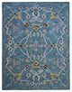 HAND TUFTED WOOL ECO-FRIENDLY AREA RUGS - Rectangle,Light Blue,Floral