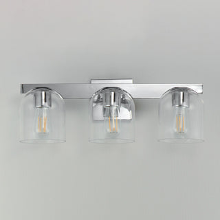 Maxim 21233CL Scoop 3 Light 22"W Vanity Light - Polished Chrome