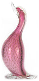 Murano Glass Duck Ruby Gold