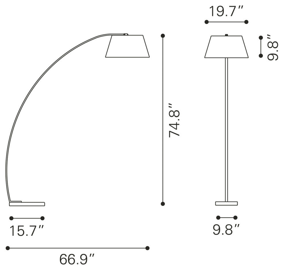 Vortex Floor Lamp Black
