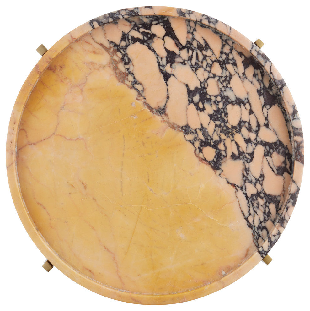 Freya Purple Breccia Accent Table