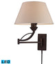 ELK Lighting Elysburg 1-Light LED Swingarm Sconce, Aged Bronze