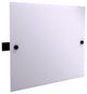 Montero Contemporary Frameless Landscape Beveled Tilt Mirror, Matte Black